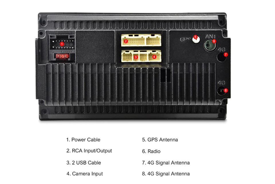 Navigatie Auto, Android, Bluetooth, 4 X 60 W, Format 2 DN