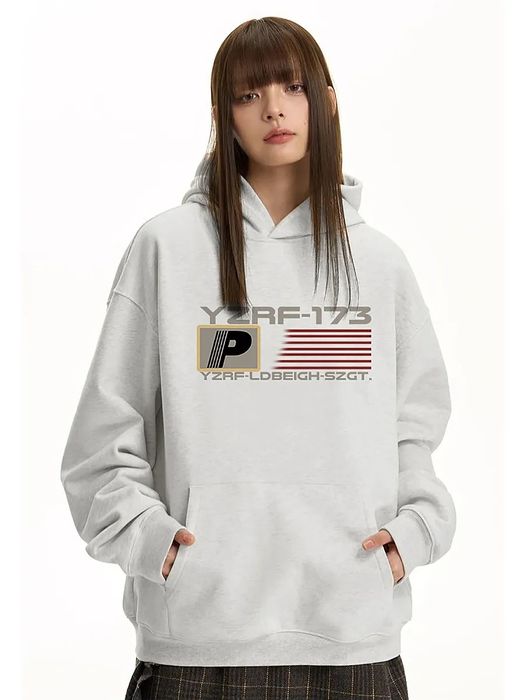 Худи серое с капюшоном