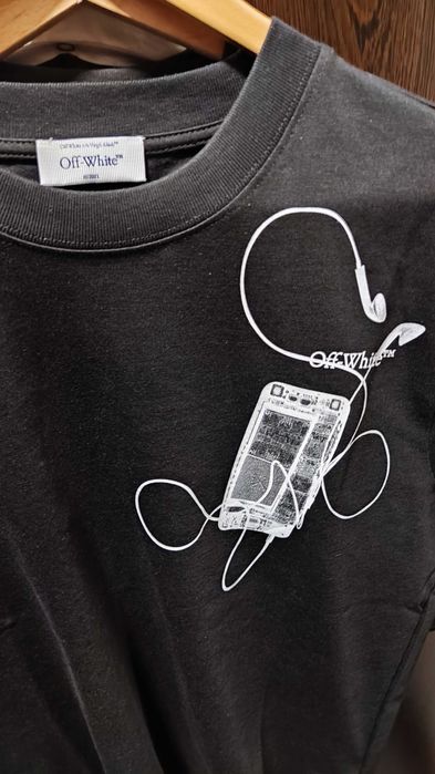 Off-white тениска черна/бяла