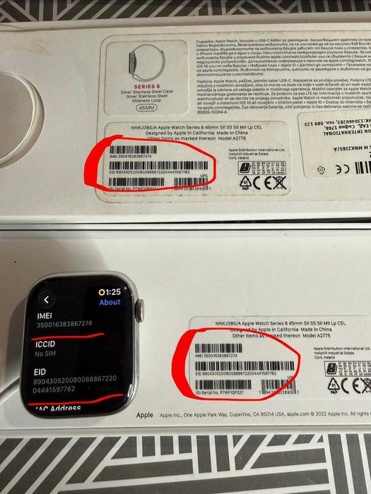 Apple Watch Series 8 45mm LTE Milanese loop