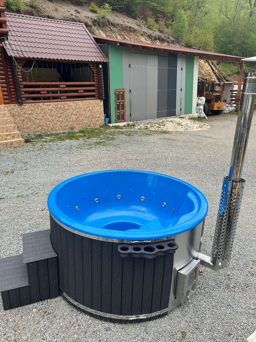 Ciubăr fibră soba interioara echipat complet