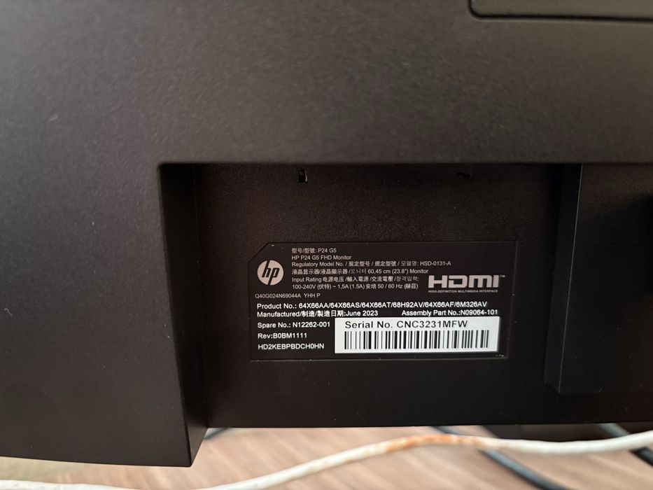Монитор 23.8” HP P24 G5 FullHD