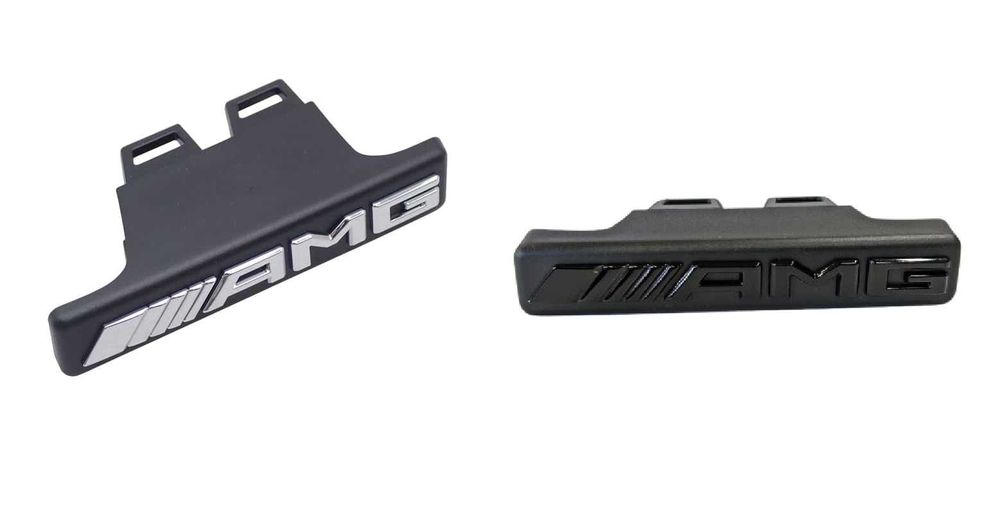 Емблема Mercedes/AMG Мерцедес/АМГ предна решетка два цвята -62105