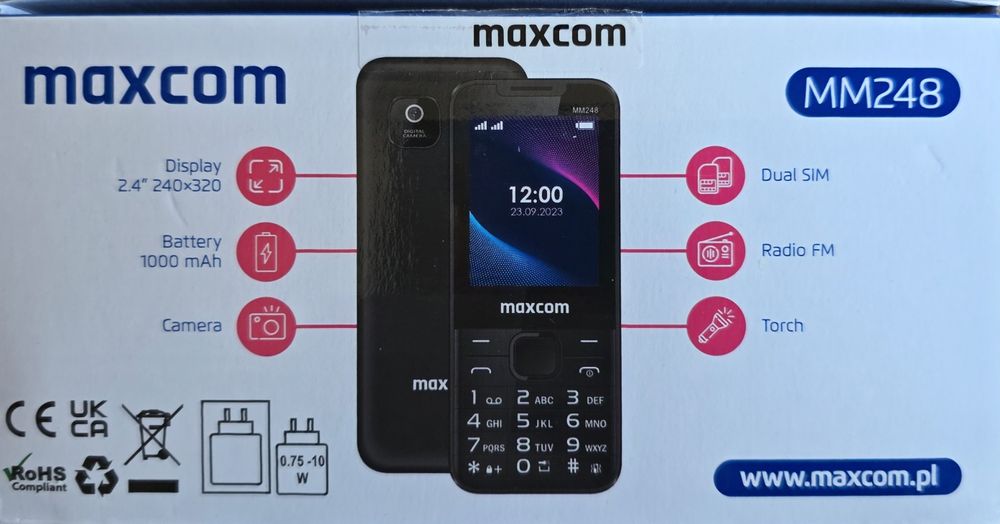 Telefon MAXCOM Classic MM248
