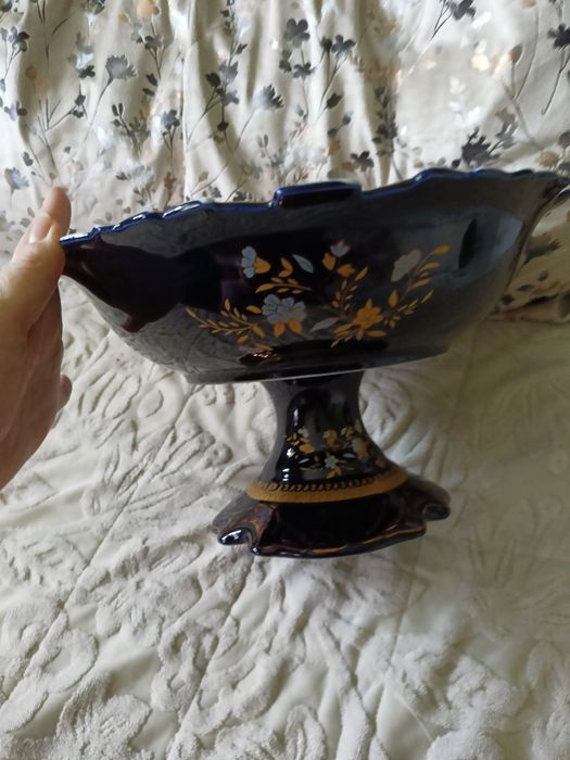 Centru de masă din portelan cobalt