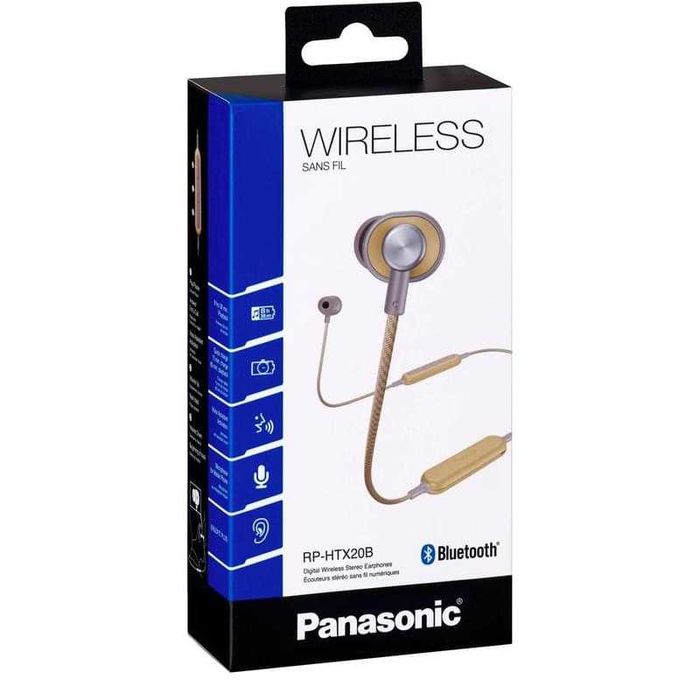 Наушники беспроводные Panasonic RP-HTX20BGEC встр микрофон