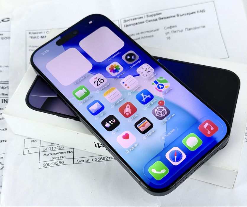 Apple iPhone 16 Pro 256GB Black Titanium 93% Батерия! 2г. Гаранция!