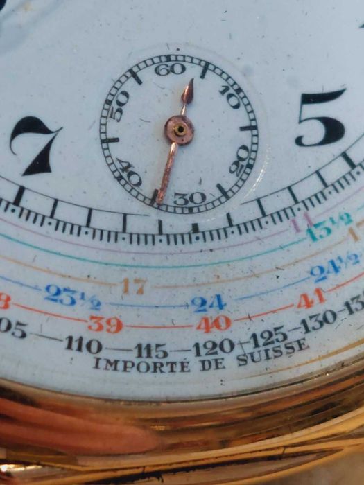 Джобен часовник Омега хронограф  18к.Omega watch chrono-tachymetre 18к