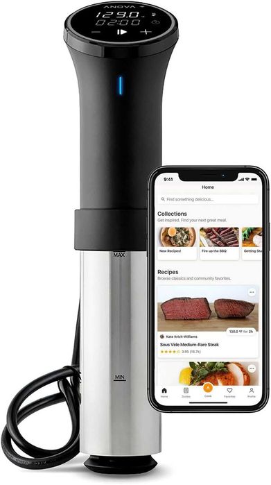 Anova Кулинарна Sous Vide Прецизна Готварска Кухня 3.0 (WiFi), 1100 Вата
