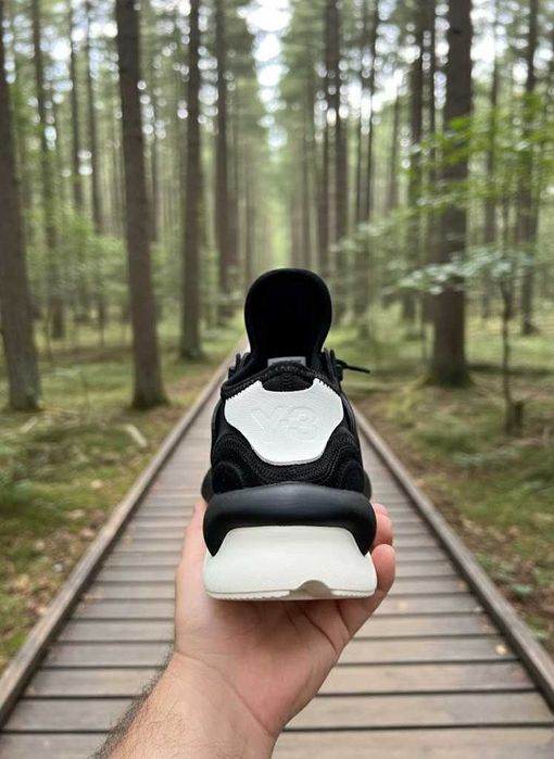 Adidasi Y3 Kaiwa Negru - Alb - Full Box - PREMIUM