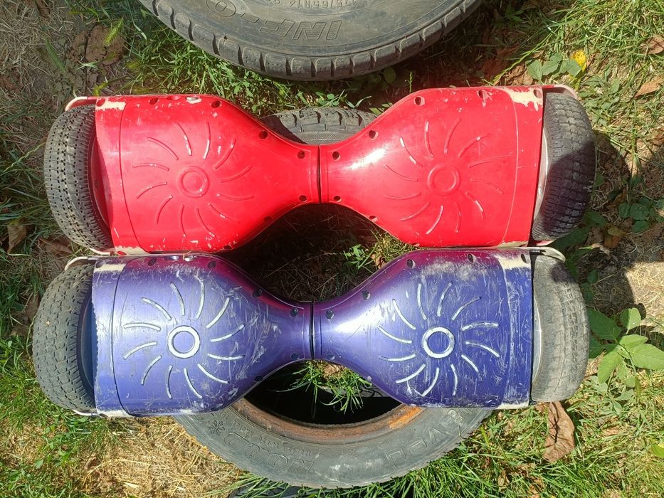 Scuter electric hoverboard roșu mov
