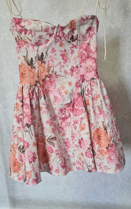 Дамска рокля с флорален десен | Размер S/M/L | 3 десена | Нова