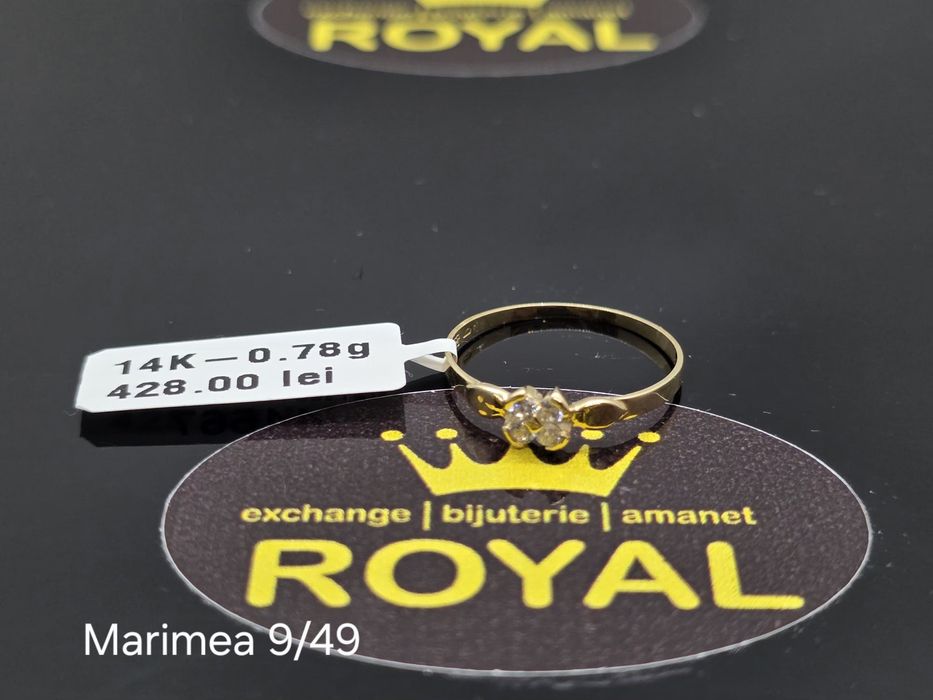 Bijuteria Royal: Inel aur 14k/0.78 gr