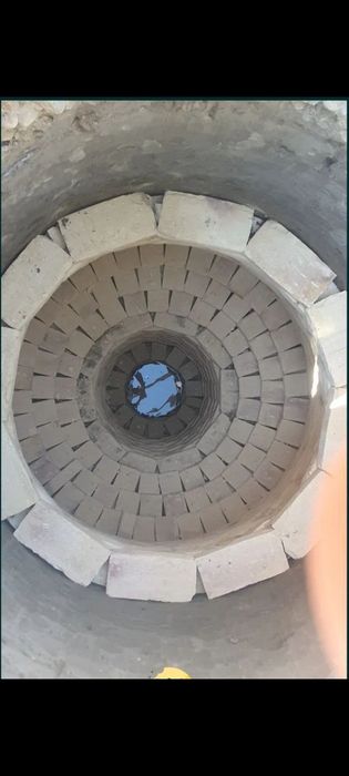 Куза шаклидаги колодецлар казамиз ва гишт Билан  териб берамиз сифатли