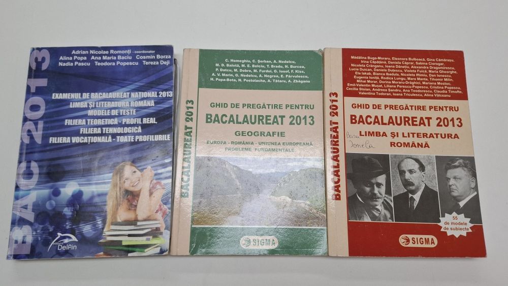 Donez cărți pregătire bac 2013