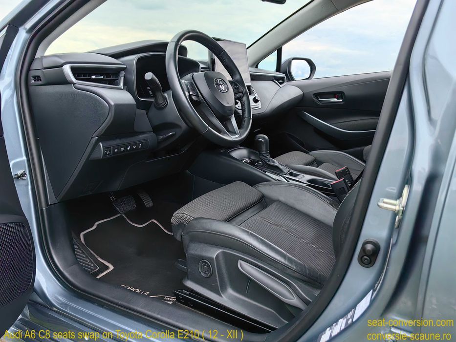 Sistem adaptare scaune de Audi A6 C8 pe Toyota Corolla E210 (12 / XII)