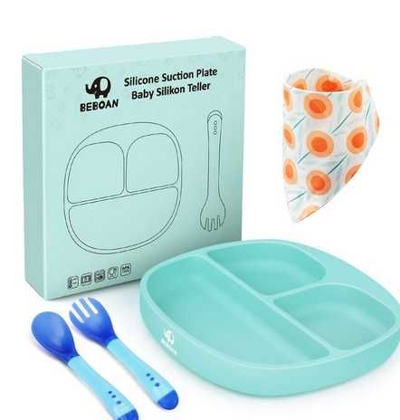 Силиконова разделителна чиния/купа BEBOAN, 100% без BPA