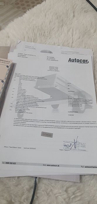 Remorca auto 1300kg sistem franare premium rabatabila