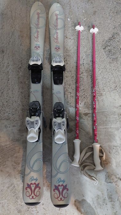 Schiuri (ski) copii 110cm si bete 80cm incluse