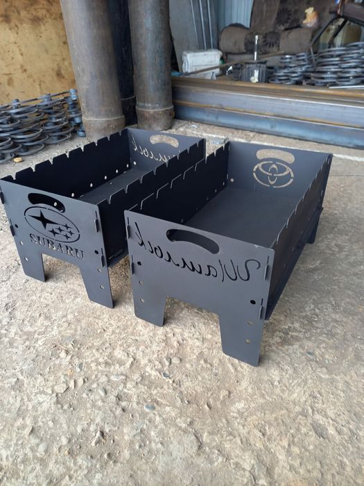 Мангал с логотипом