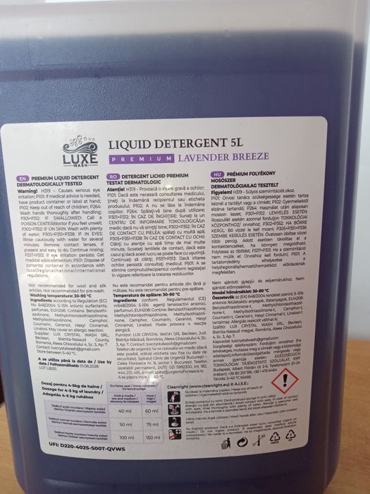 Vând detergent nou de rufe