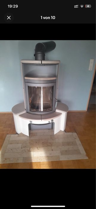 Șemineu HARK ceramică + fontă – Produs german de lux