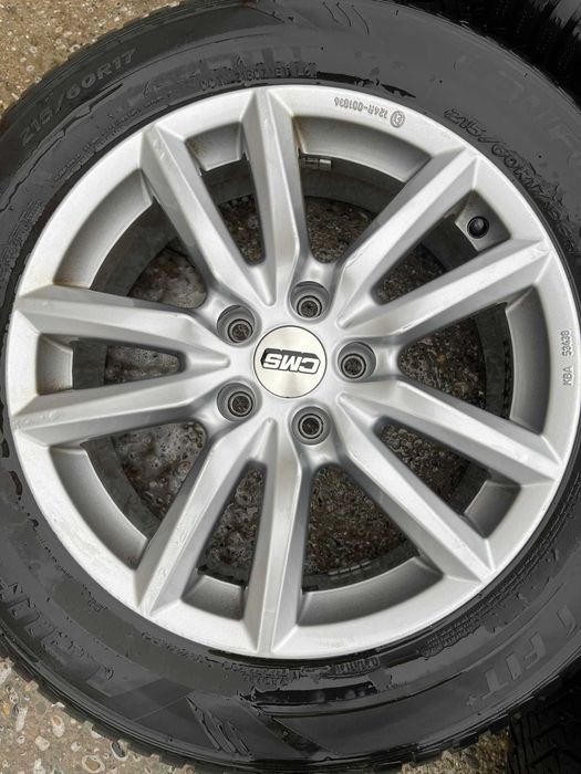 Jante aliaj R17 5x112 Audi Vw Skoda Seat anvelope de iarna 215 60 R17