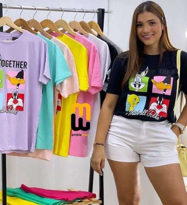 Дамски тениски с принт 12 модела XS-4XL