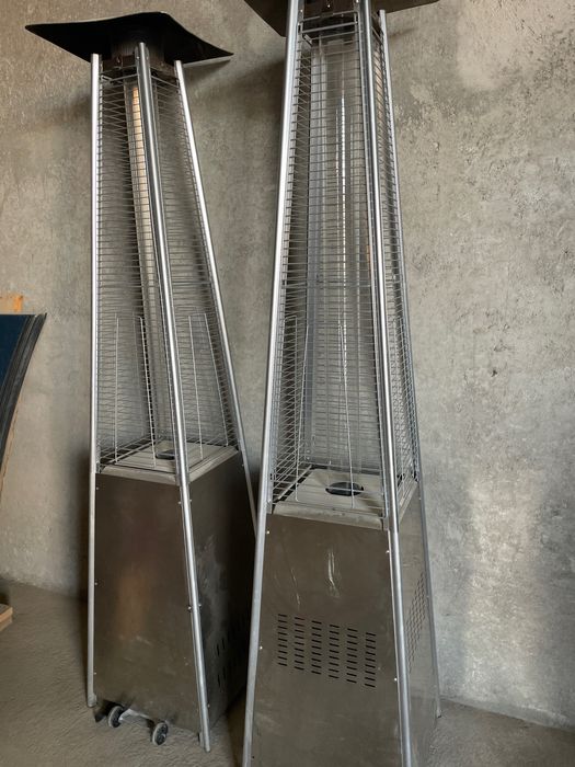 Уличные обогреватели пирамида в два варианта большой и маленький