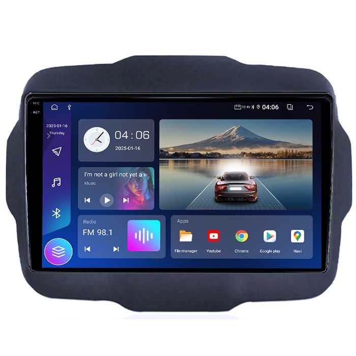 Navigatie Jeep Renegade 2016-2018, 4GB RAM/64GB ROM, Android 14