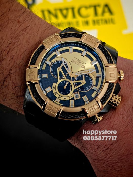 INVICTA Bolt Phantom Gold 52 mm, Инвикта нов ръчен часовник