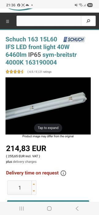 Lampa industrială cu led