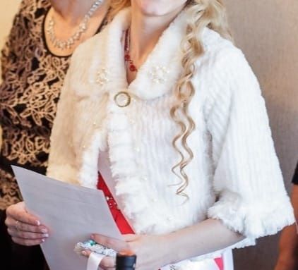 Свадебная шубка(накидка)