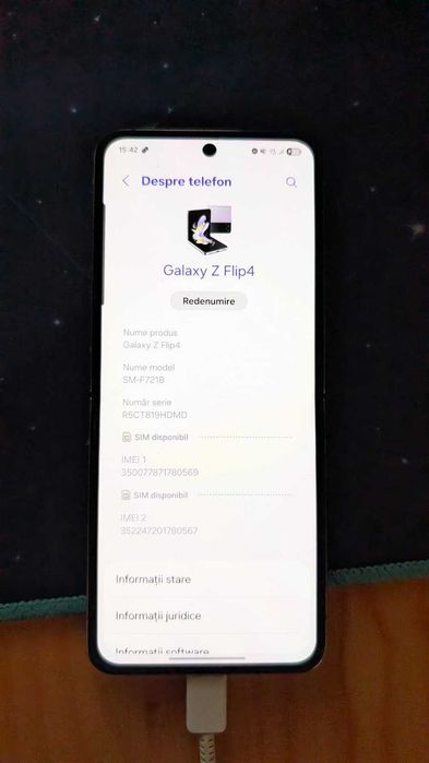 Vând Samsung Galaxy Z Flip4 – 128GB – Bora Purple