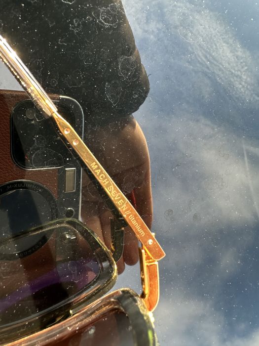 Ochelari soare originali Dita mach titanium gold