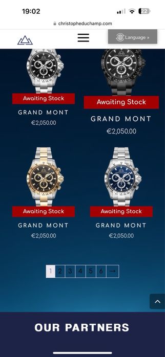 Christophe Duchamp мъжки часовник