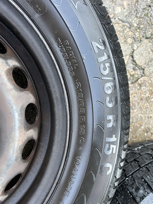 5x160 15 6,5j ET 44 оргинални за fort tranzit със летни гуми