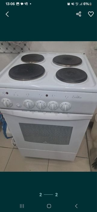 Рабочая электрическая плита 4 конфорки, срочно