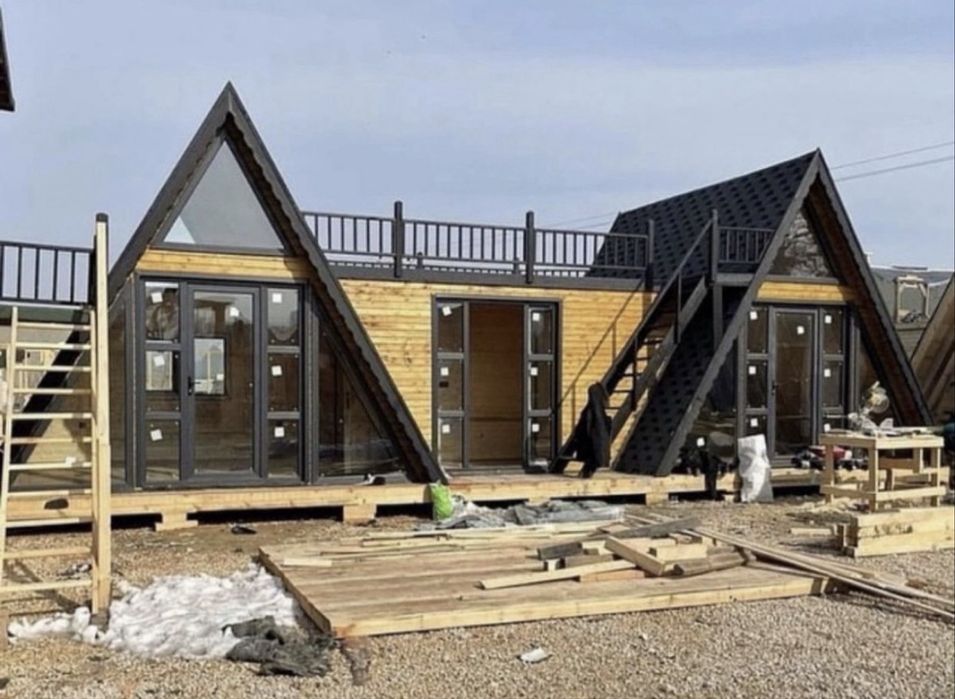 Construim căsuțe si cabane tip Aframe