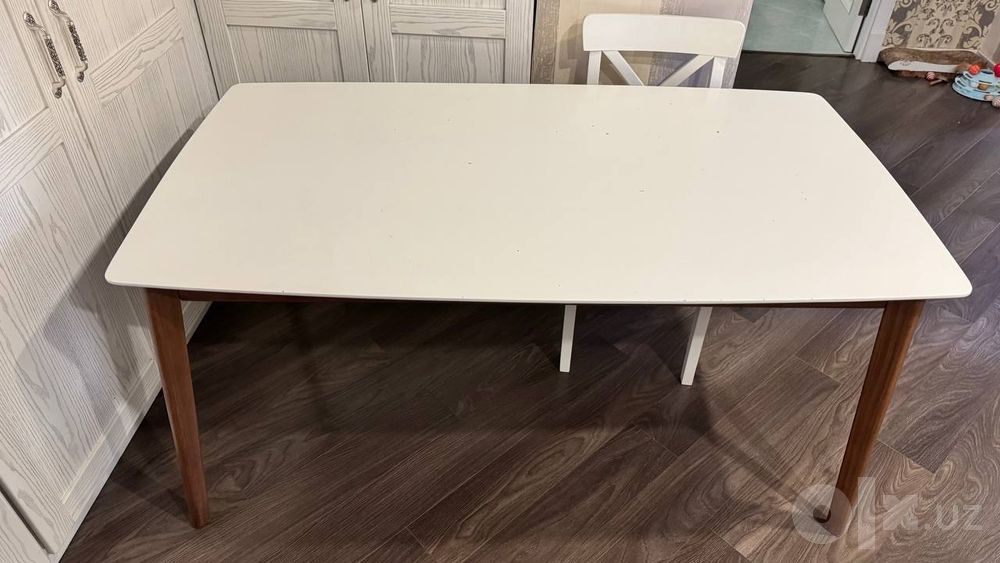 Белый стол из МДФ 160×90 см — недорого!