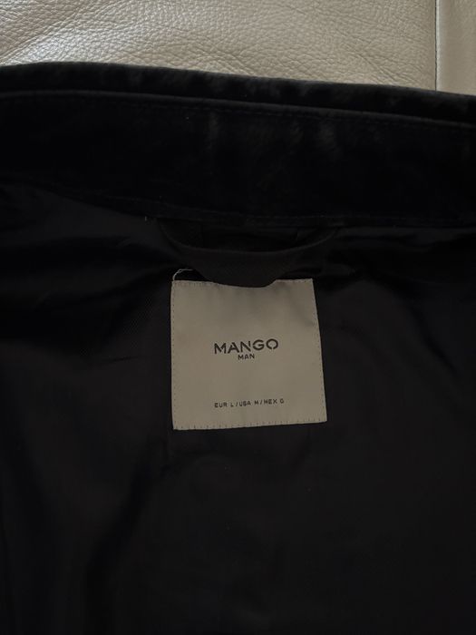 Geaca piele barbati Mango