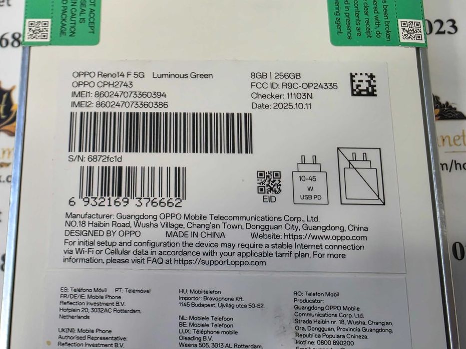 Hope Amanet P7 Oppo Reno 14F NOU 256GB / 8GB RAM