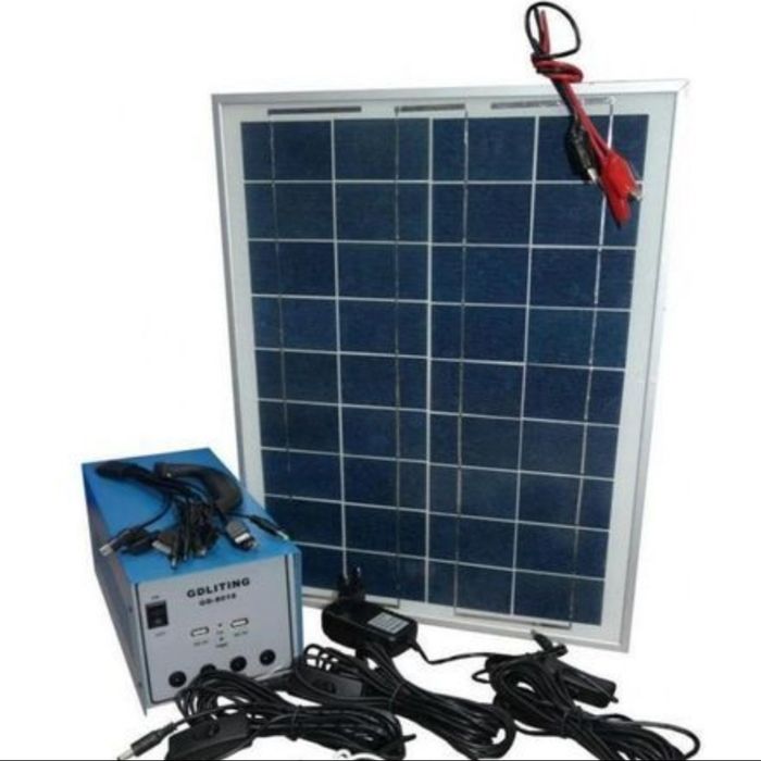 Sistem voltaic Gdlite GD-8018 3 becuri si invertor 220V 100W 2xusb