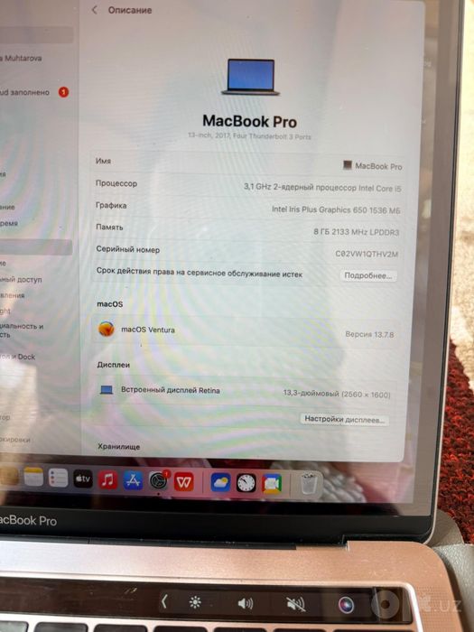 Macbook sotiladi