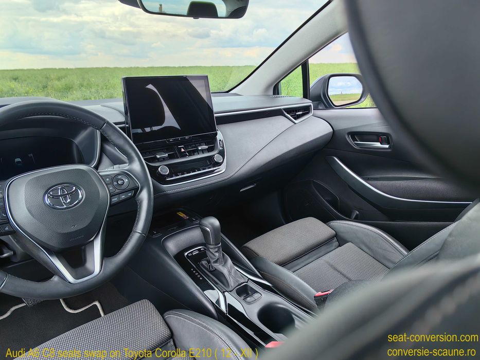 Sistem adaptare scaune de Audi A6 C8 pe Toyota Corolla E210 (12 / XII)