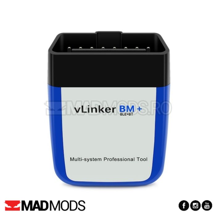 Diagnoza Vgate VLinker BM+ Dual Bluetooth 4.0 BMW Exx, Fxx, Gxx, I & M