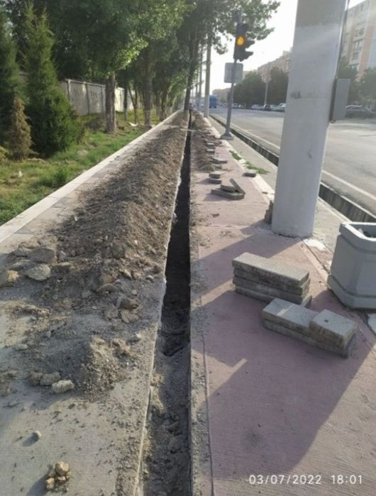 Kanalizatsiya transhiya qaziymiz betonlarni kesib chiroyli xizmat qila