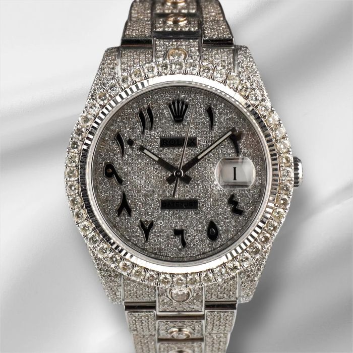 Rolex ice out diamante 34 mm