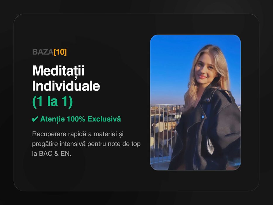 Meditații Matematică Individuale (BAC / Evaluare Națională) | 5 Ani Experiență