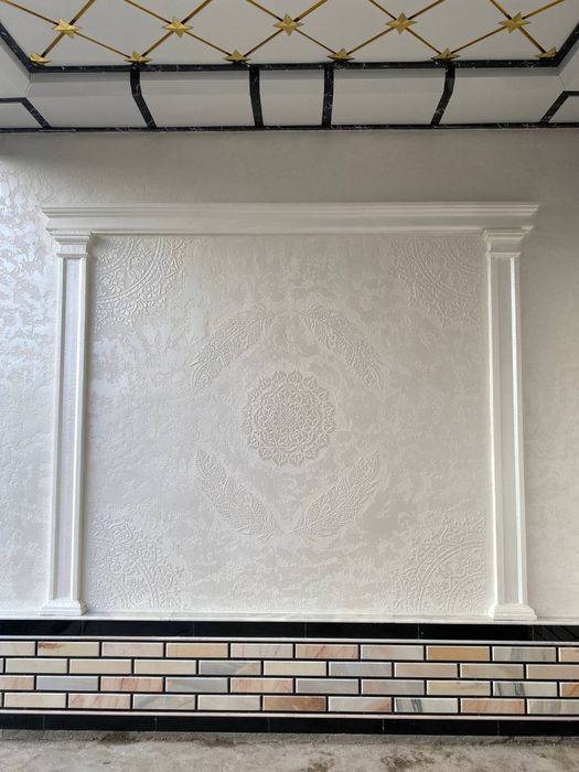 Fasad Travertin decor ishlari sifat va halollik